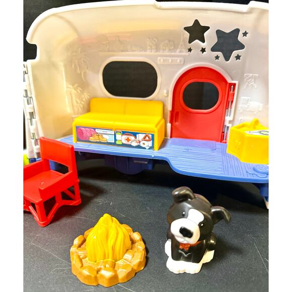 Fisher Price Little People Light Up Learning Camper Canoe Truck Puppy Chair #1 - Picture 5 of 8